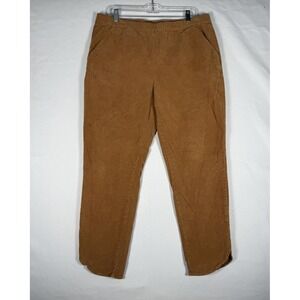 Marine Layer Allison Brown Corduroy Pants Womens XL Camel Pull On Elastic Waist